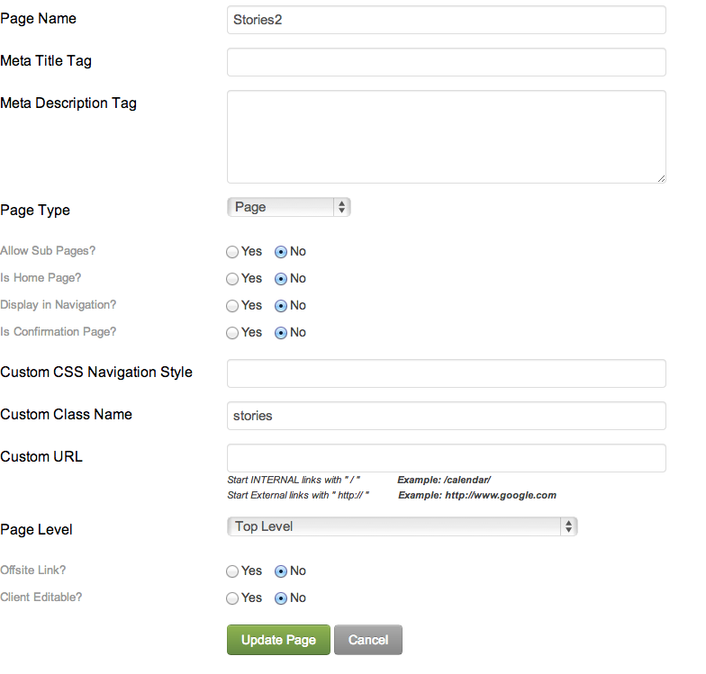 Duplicating a page ecms cws support portal